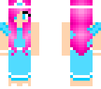 blue and pink princess