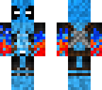 blue deadpool with firepunchs