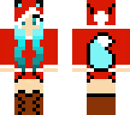 blue fox girl santa