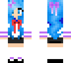 blue hair yandere