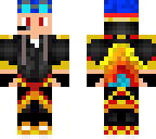 blue haired fire gamer