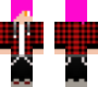 cool pink haired boy
