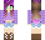 counrty girl with purple highlights