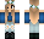 cute blue girl