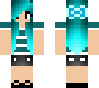 Cute Blue Raspberry hair | Minecraft Skin