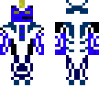 futuristic blue alien