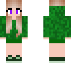 girl in green hoodie