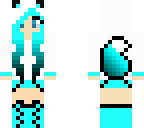 neon blue wolve