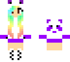 rainbow panda girl