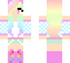 rainbow pastel girl
