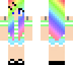 summery rainbow girl