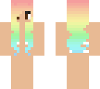 tan rainbow hair