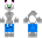 wolf wereing blue shorts
