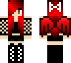 black-red emo angel