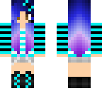 blue-purple punk gamer girl