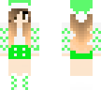 chica navidad verde