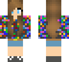confetti rainbow girl
