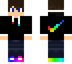 edited rainbow nike boy