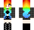 evil rainbow girl