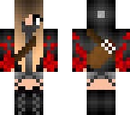 flaming girl