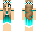 flower turquoise girl