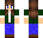 green plaid girl