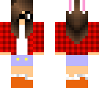nerdy bunny with flannel