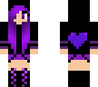 puple heart girl