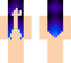 purple dipped in blue