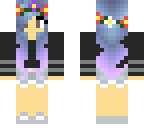 purple haired girl