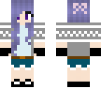 purple haired girl