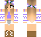 purple spring girl