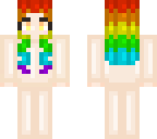rainbow hair base with no bangs