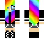 rainbow haired tomboy