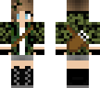 short haired camo girl