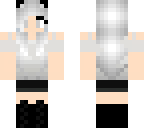 silver cat girl