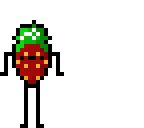 strawberry with face