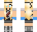 warrior girl with blue gloves