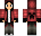 average skin red hoodie