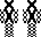 black and white