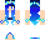 blue flower girl