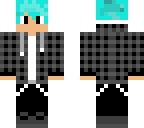blue haired plad boy