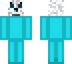 blue slime with dog mask