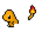 charmander pixel art