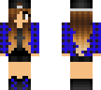 cool pretty blue girl