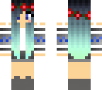 cute blue haired girl