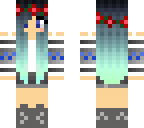 cute blue haired girl