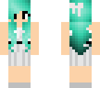 cute girl green hair