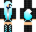 edited blue wolf girl
