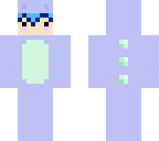 kawaii dino purple